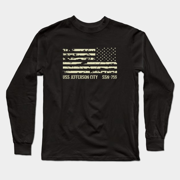 USS Jefferson City Long Sleeve T-Shirt by Jared S Davies